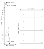 Tag Size: 2.33&Prime; x 8.26&Prime;